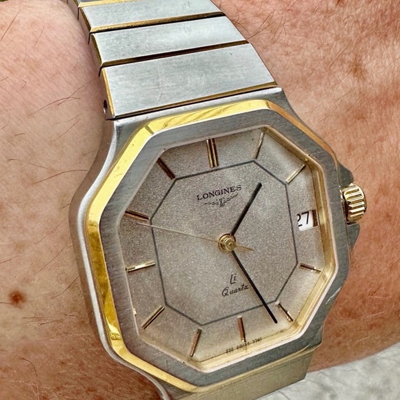 Longines Silver and Gold Quartz Watch - Picture 5 of 9